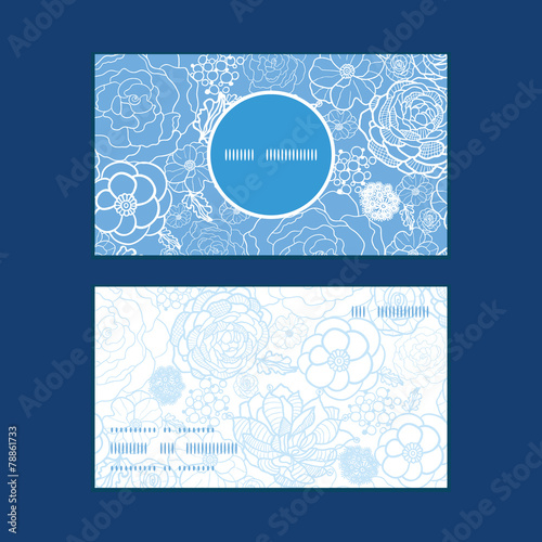 Vector purple lace flowers vertical round frame pattern business