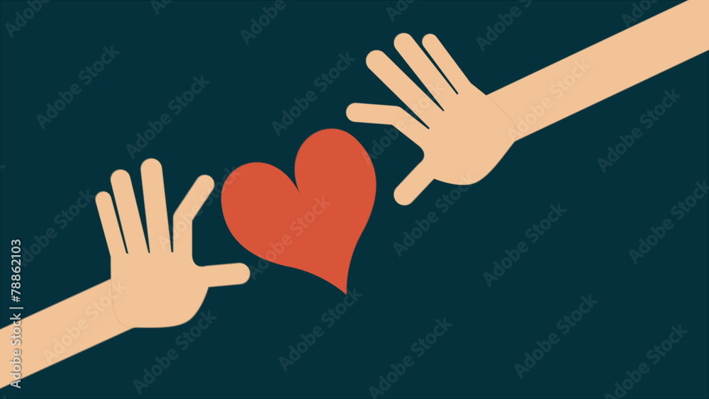 Hands Care heart, Video animation, HD 1080 Hands Care heart, Video animation, HD 1080