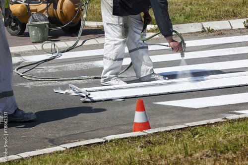 Traffic Series: Renew the Road Marking on the Street