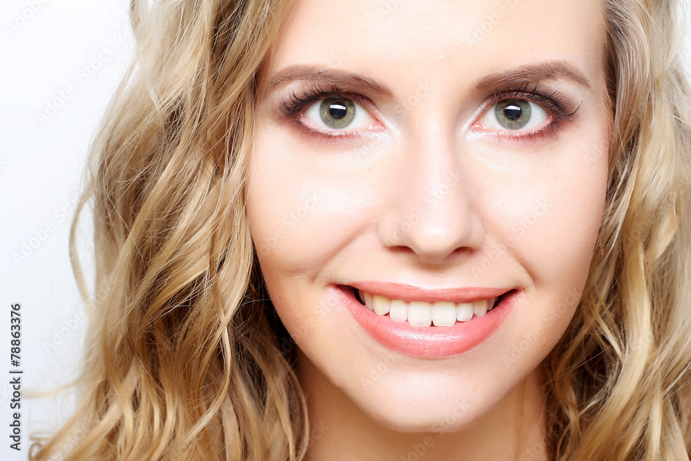 Portrait of young sensual blond woman. Portrait of young sensual blond woman.