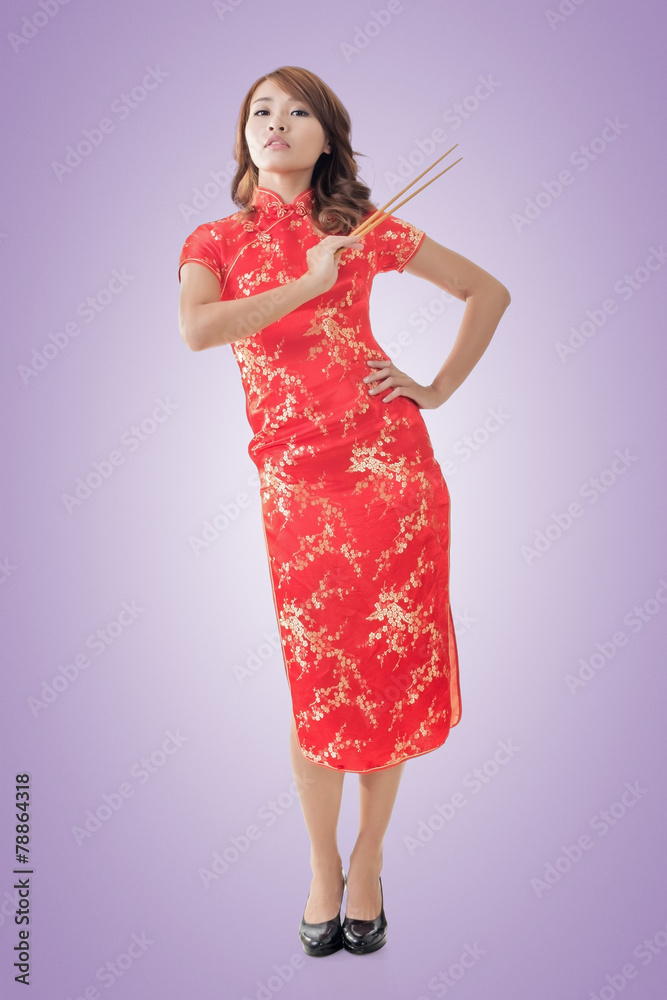 Chinese new year with chopsticks Chinese new year with chopsticks