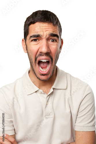 Angry guy shouting