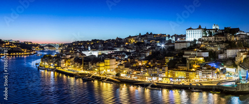 Porto in Portugal at night