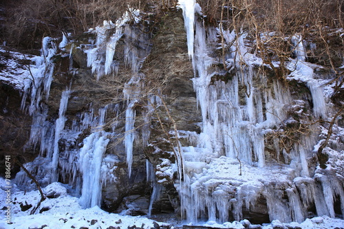 Icicle of Misotsuchi, Chichibu, Saitama, Japan