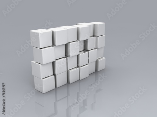 white cubes