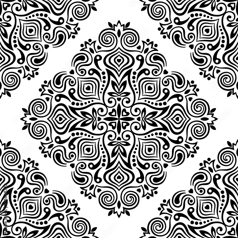 Seamless background with abstract ethnic pattern. Seamless background with abstract ethnic pattern.
