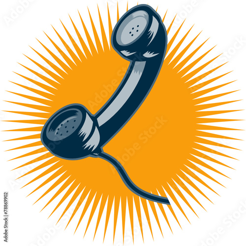 Vintage Telephone Retro Style
