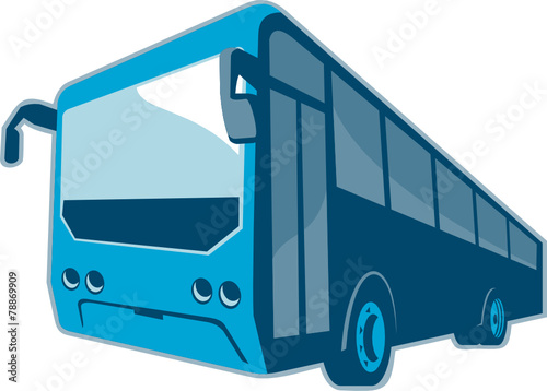 Tourist Shuttle Bus Coach Retro