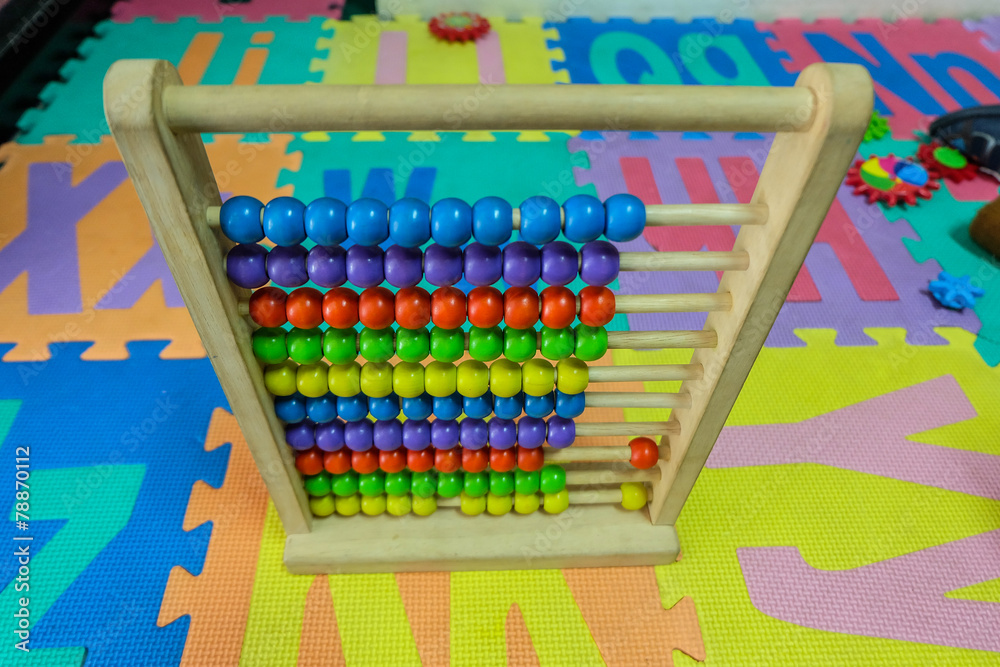 Naklejka premium wooden abacus