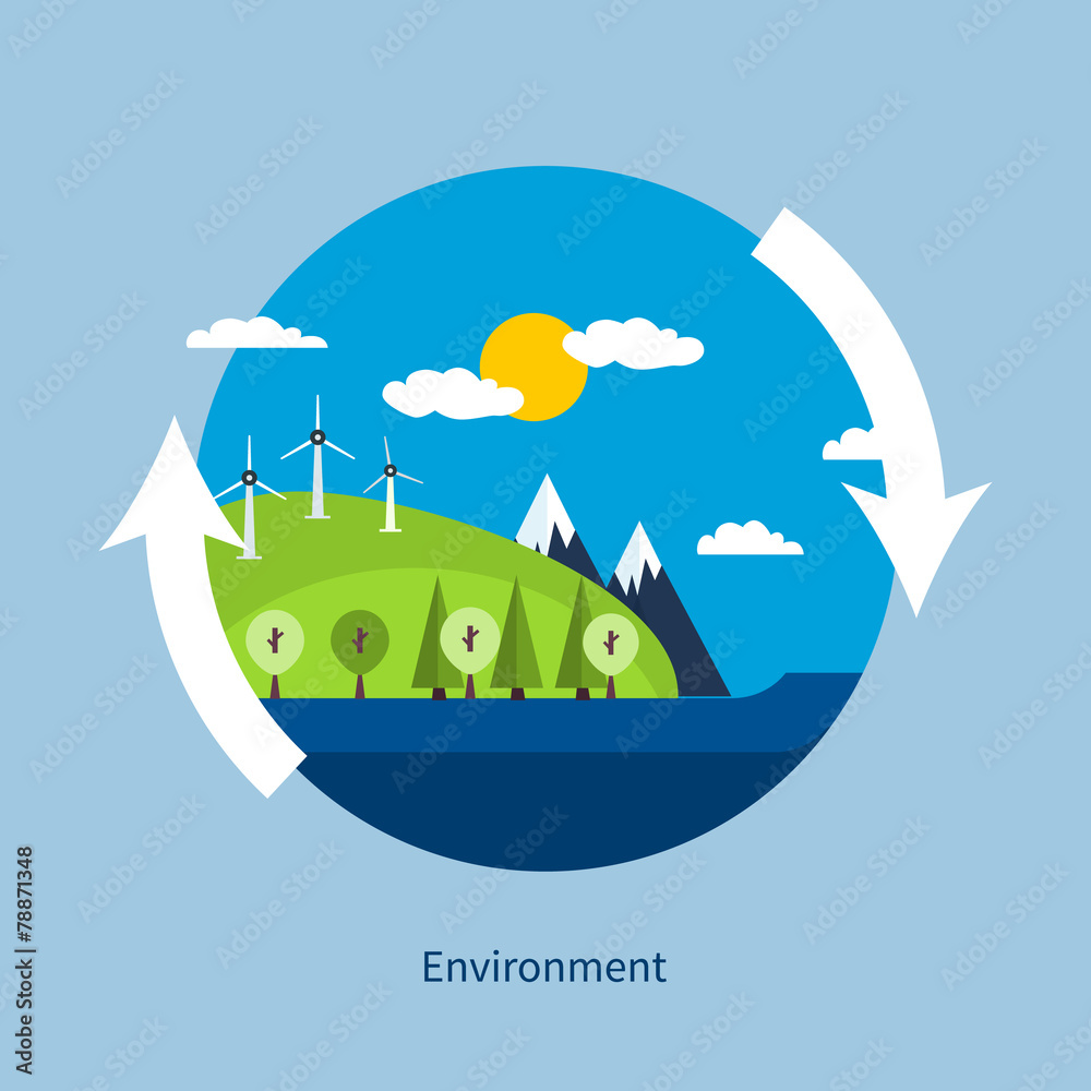 Obraz premium Concept of green energy