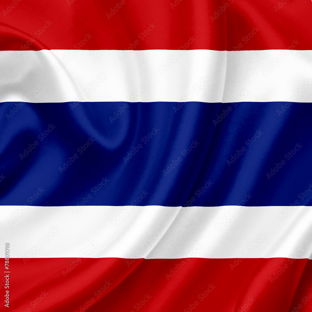 Fototapeta premium Thailand waving flag