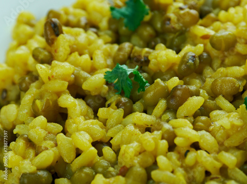 moong dal khichdi photo