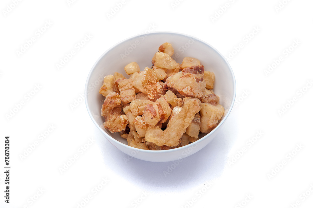 crackling pork is a local food of north part of Thailand crackling pork is a local food of north part of Thailand
