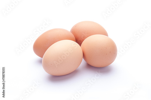 eggs on a white background