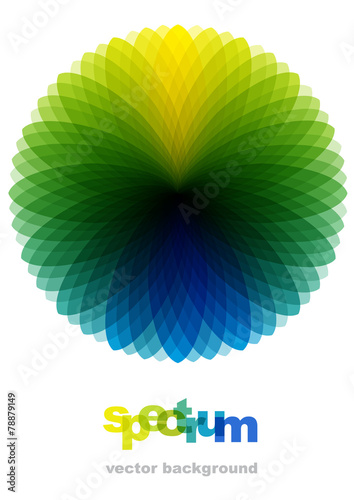 bright abstract flower