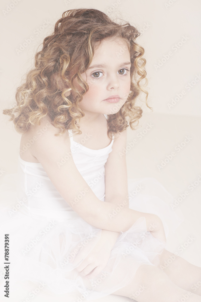 Pensive girl in studio Pensive girl in studio