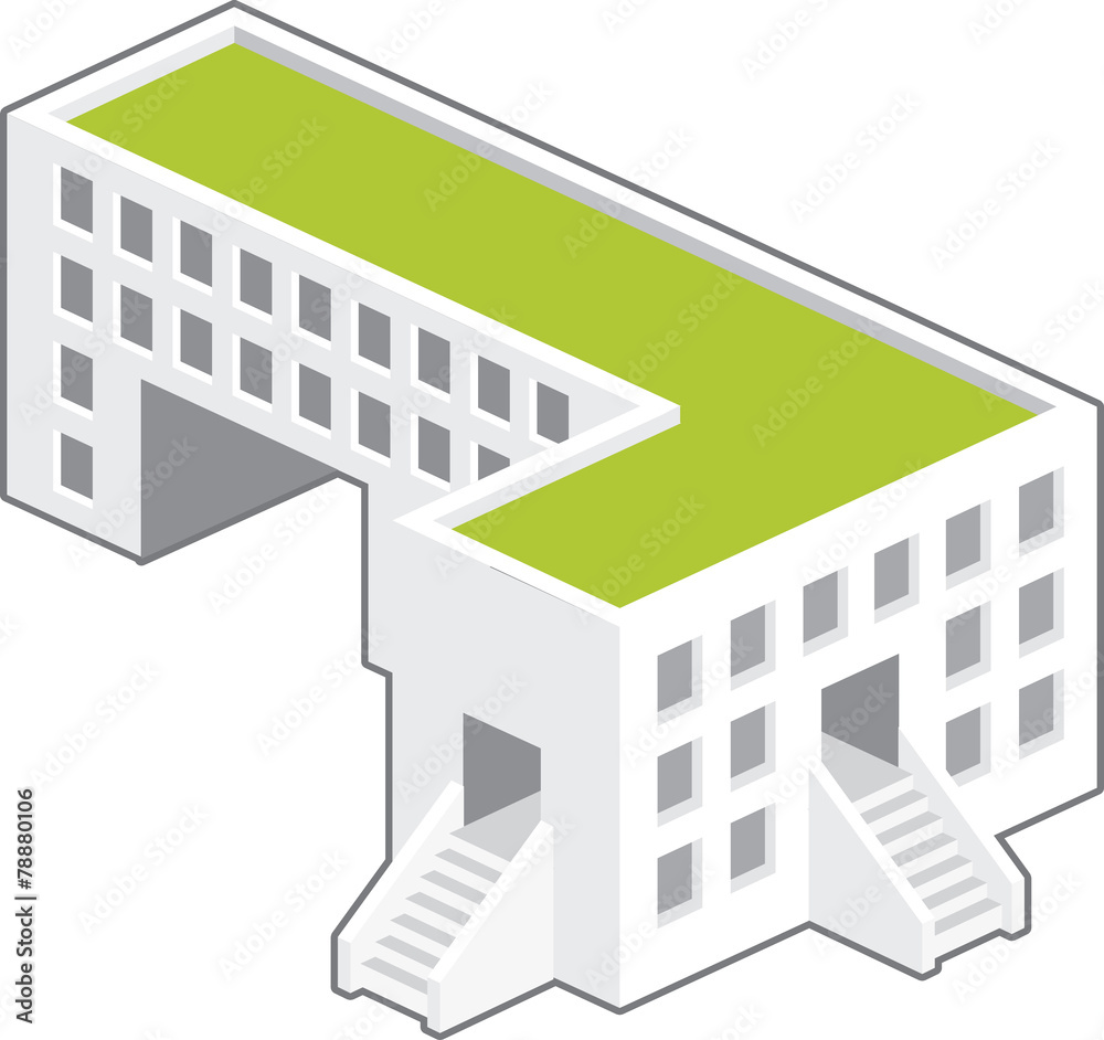 Naklejka premium 건물 아이콘