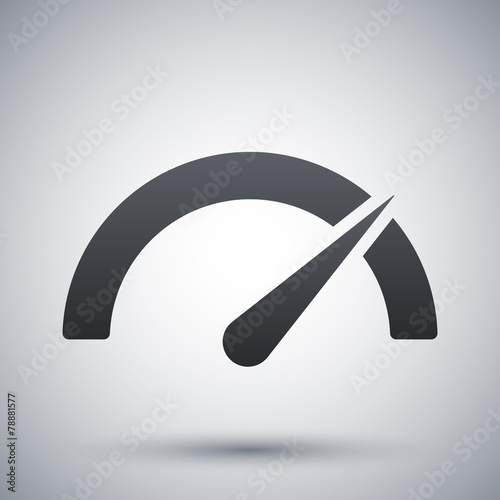 Vector performance measurement icon