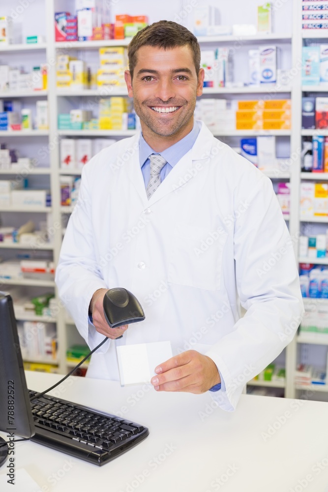 Pharmacist looking at camera Pharmacist looking at camera