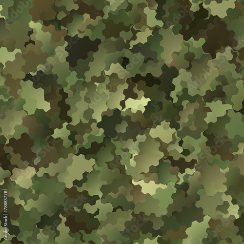 Abstract Vector Military Camouflage Background