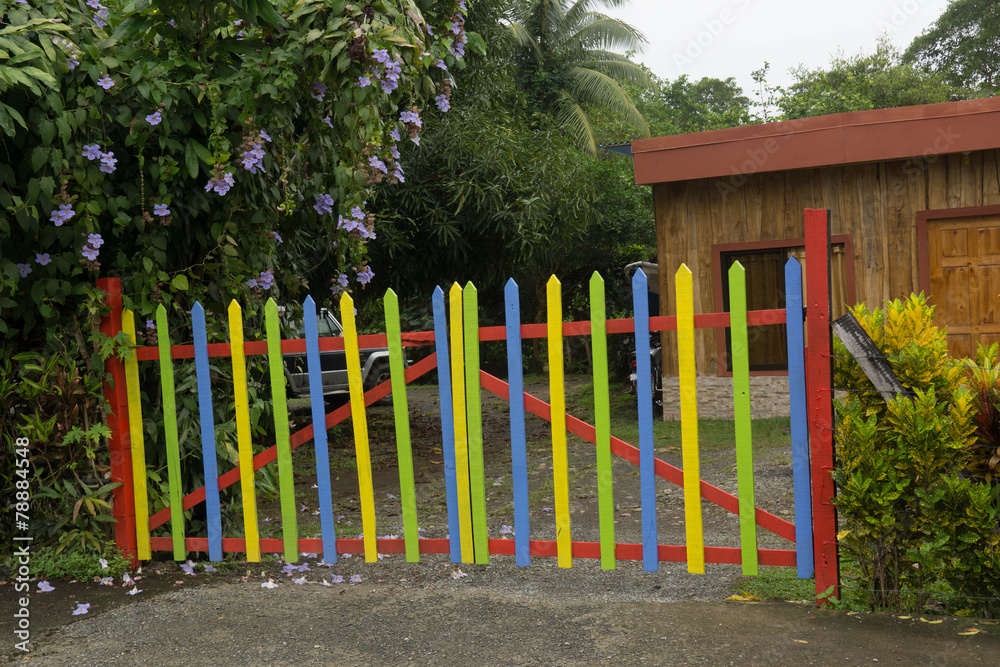 Fototapeta premium barrière colorée - Costa Rica
