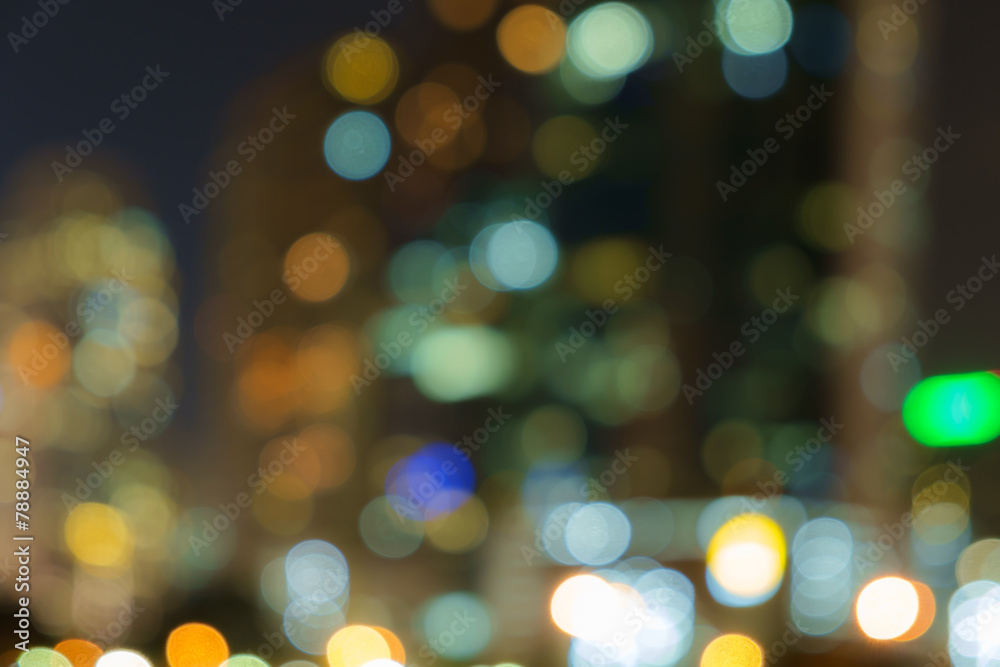 Fototapeta premium Cityscape, Blurred Photo bokeh