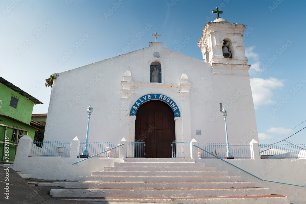 Hispanic catholic church in Isla Taboga Panama City