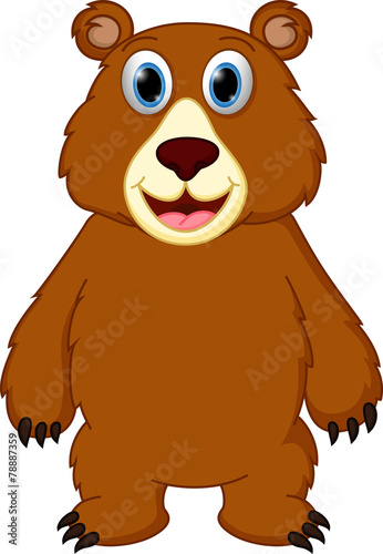 Happy bear cartoon