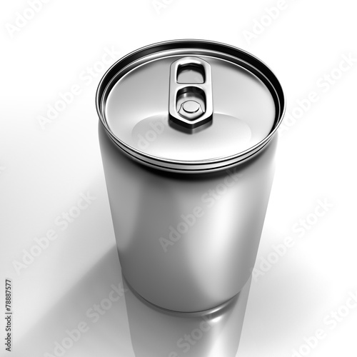 isolated beverage aluminium can isolated on white background