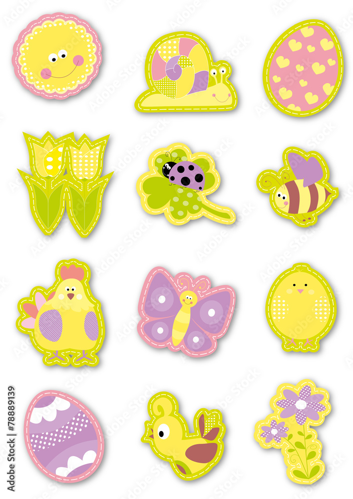 Easter decoration elements collection / vectors Easter decoration elements collection / vectors