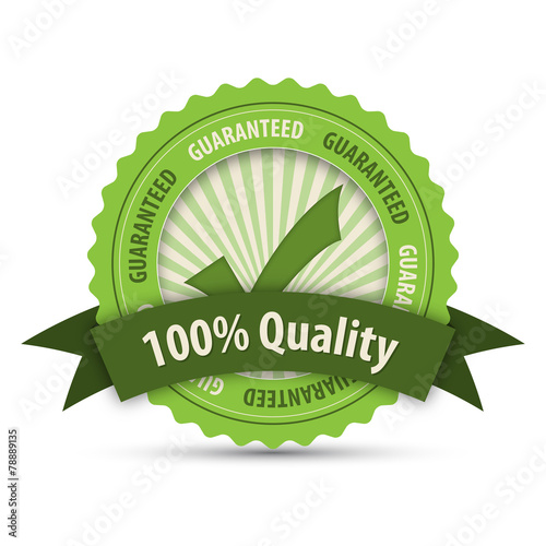 "100% QUALITY" Marketing Stamp (guarantee top premium)