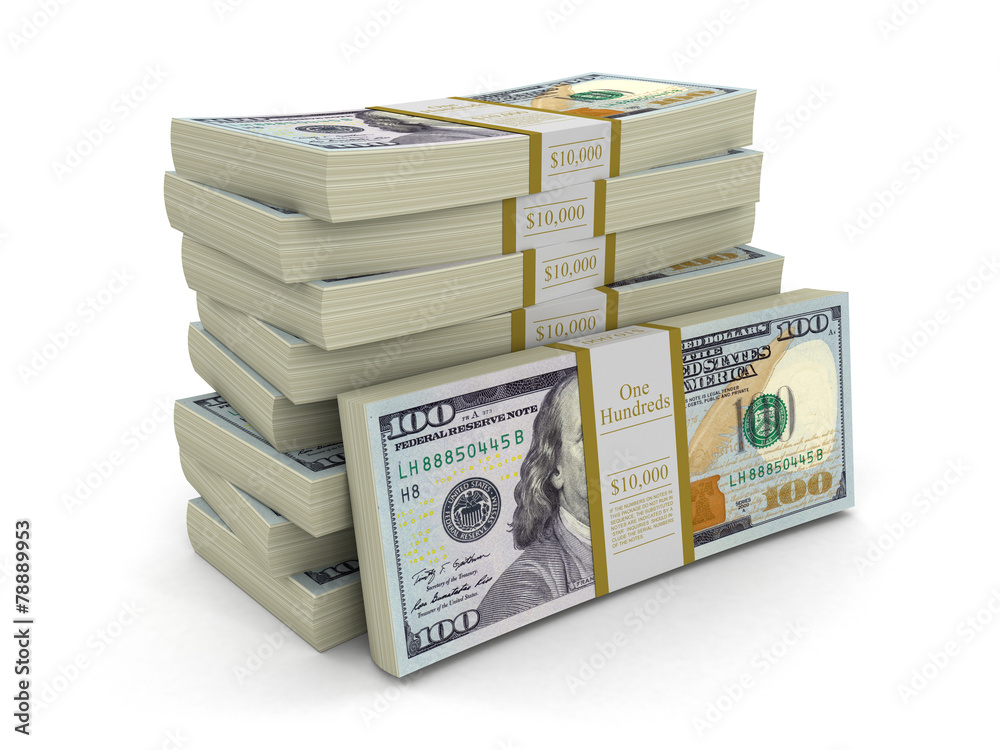 Pile of Dollars (clipping path included) Pile of Dollars (clipping path included)