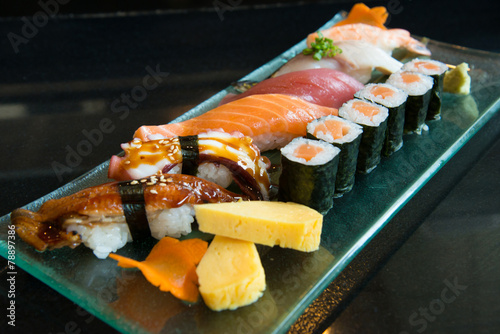 Close up of variety Sushi Set