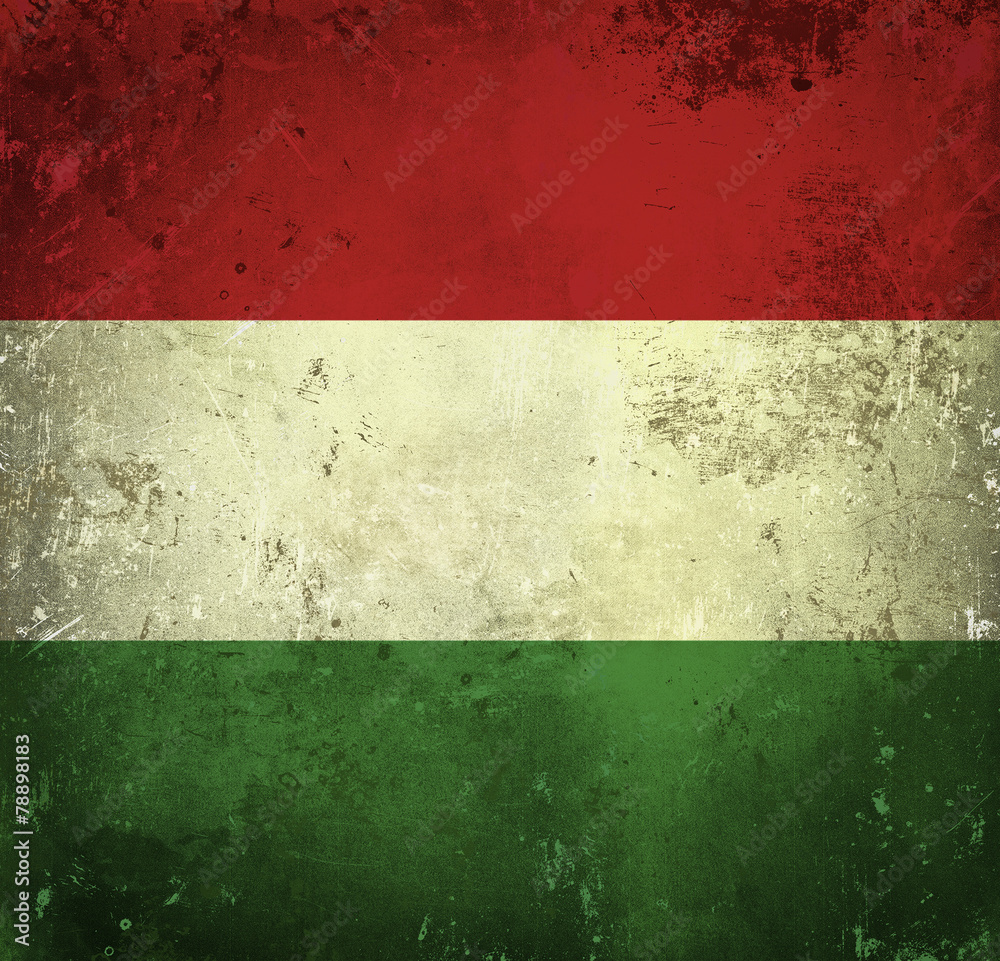 Grunge flag of Hungary Grunge flag of Hungary