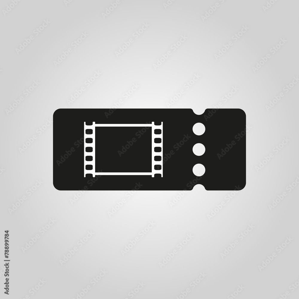 The blank cinema ticket icon The blank cinema ticket icon