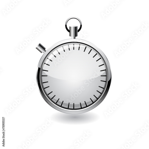 Vector stop watch, realistic illustration.