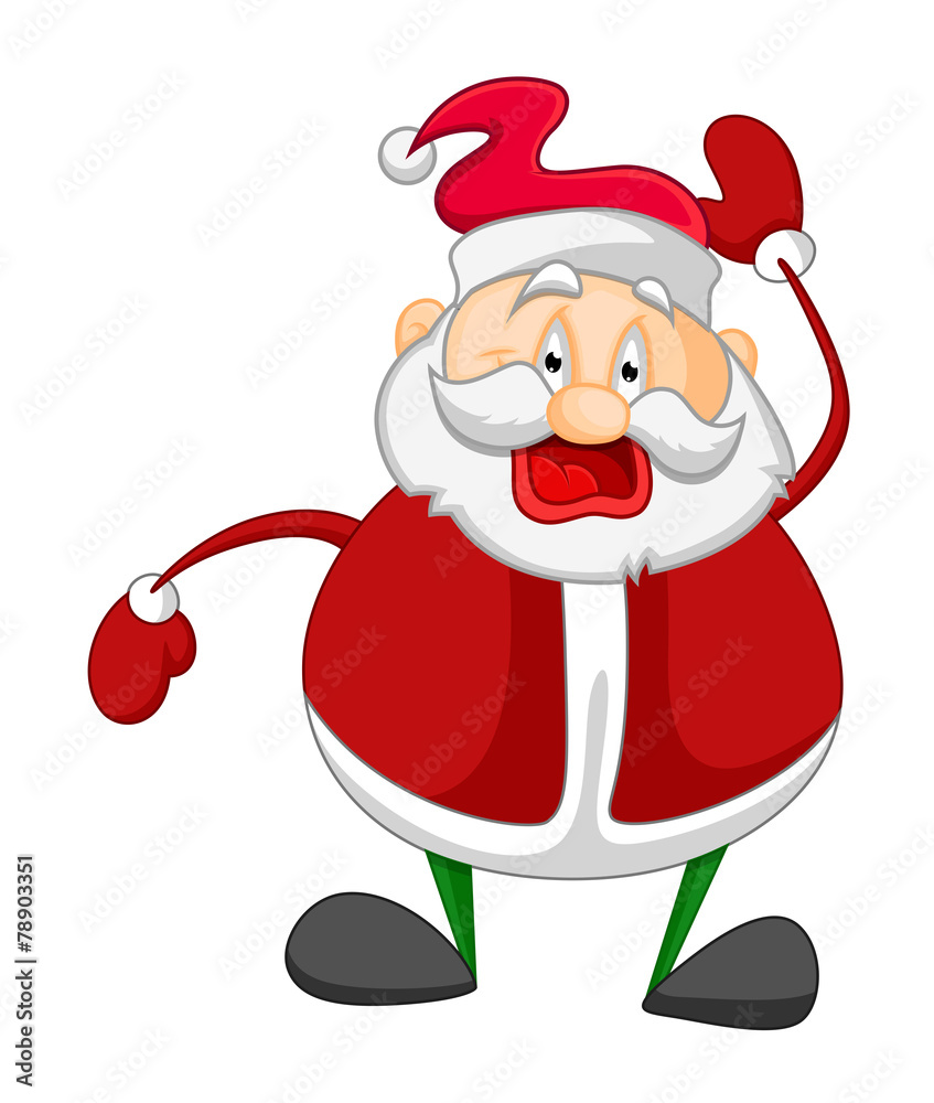 Old Scared Santa Claus Old Scared Santa Claus