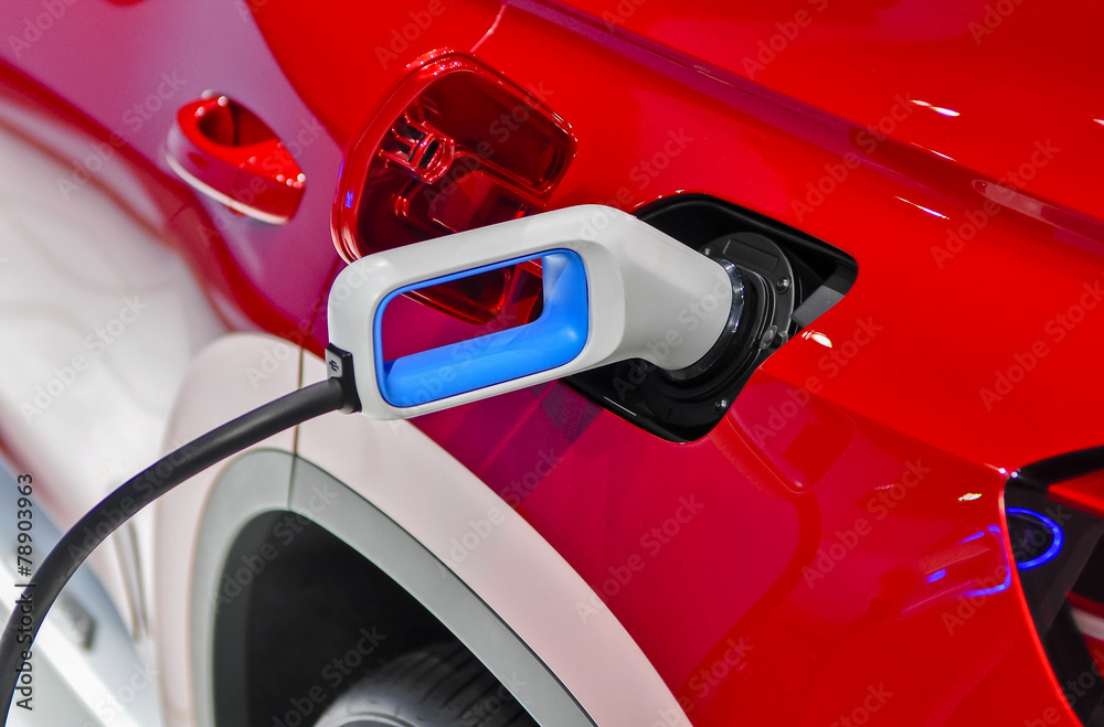 Fototapeta premium electric vehicle charging