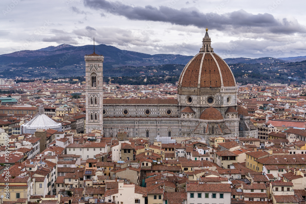 View of Duomo and Florence