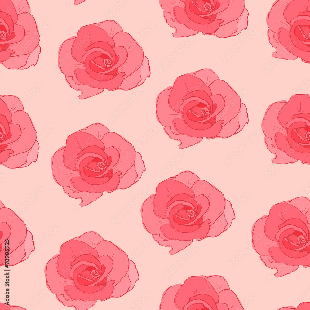 Seamless pattern with roses Seamless pattern with roses
