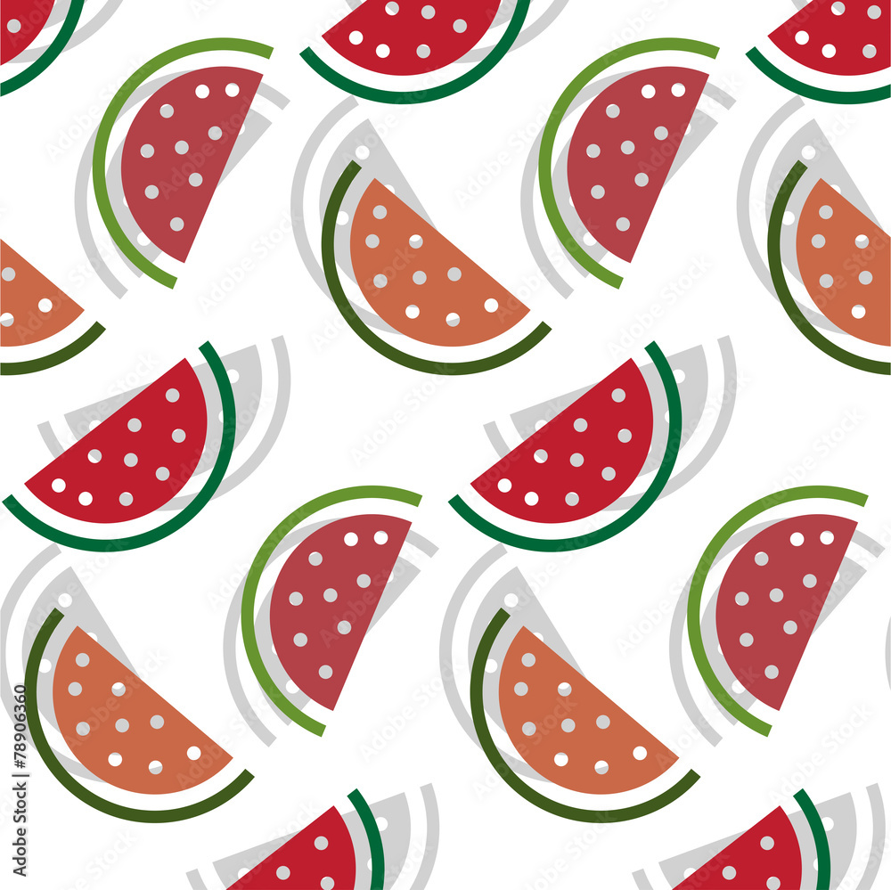 Watermelon vector pattern. Watermelon vector pattern.