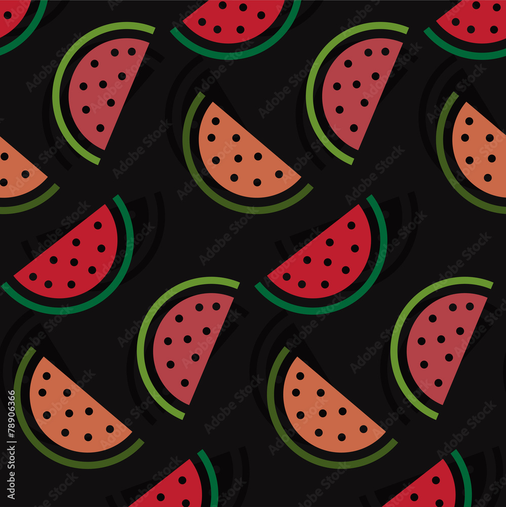 Watermelon vector pattern. Watermelon vector pattern.
