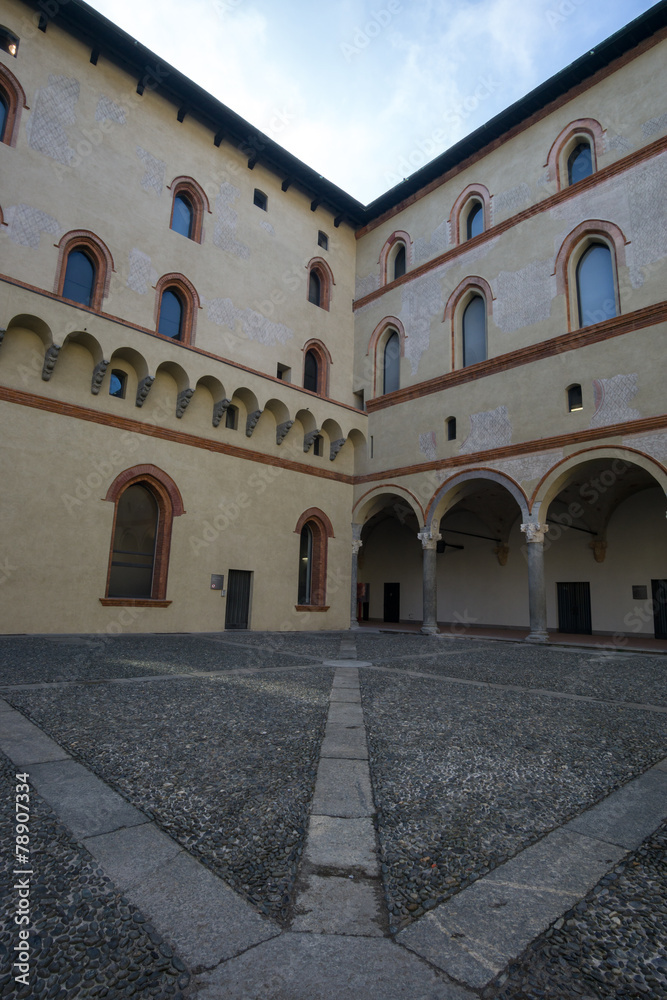 Castle Sforzesco courtyard