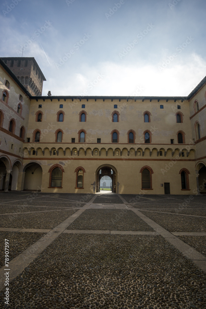 Castle Sforzesco courtyard