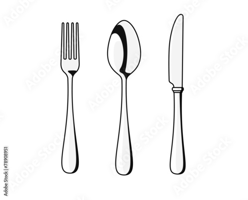 Fork  spoon and knife