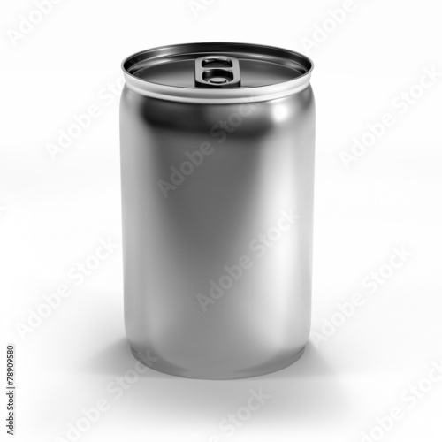 isolated beverage aluminium can isolated on white background