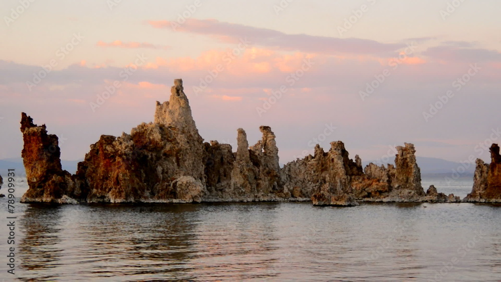 Tufa Formation on Scenic Mono Lake California at Sunrise Tufa Formation on Scenic Mono Lake California at Sunrise
