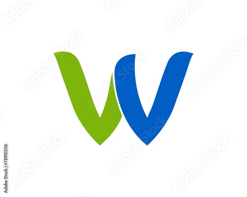 w logo icon template 2