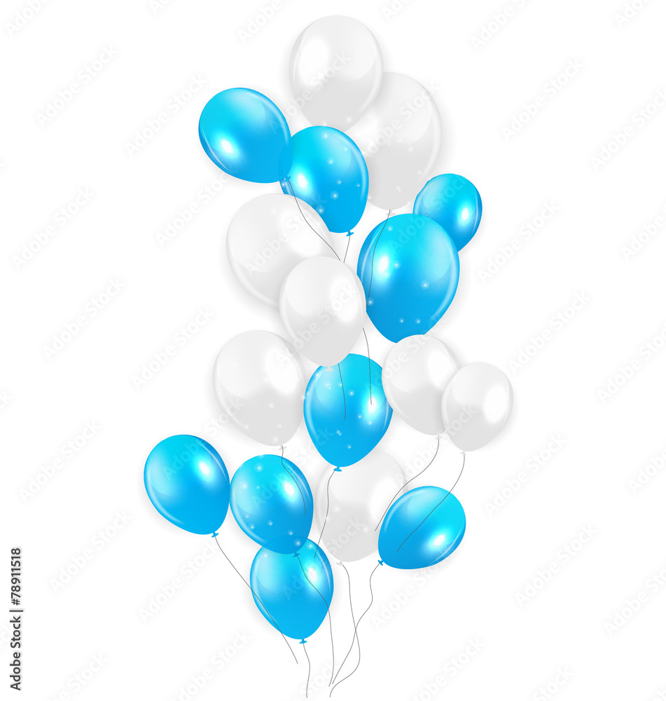 Glossy Balloons Background Vector Illustration Glossy Balloons Background Vector Illustration