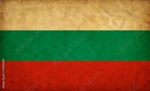 Bulgaria grunge flag